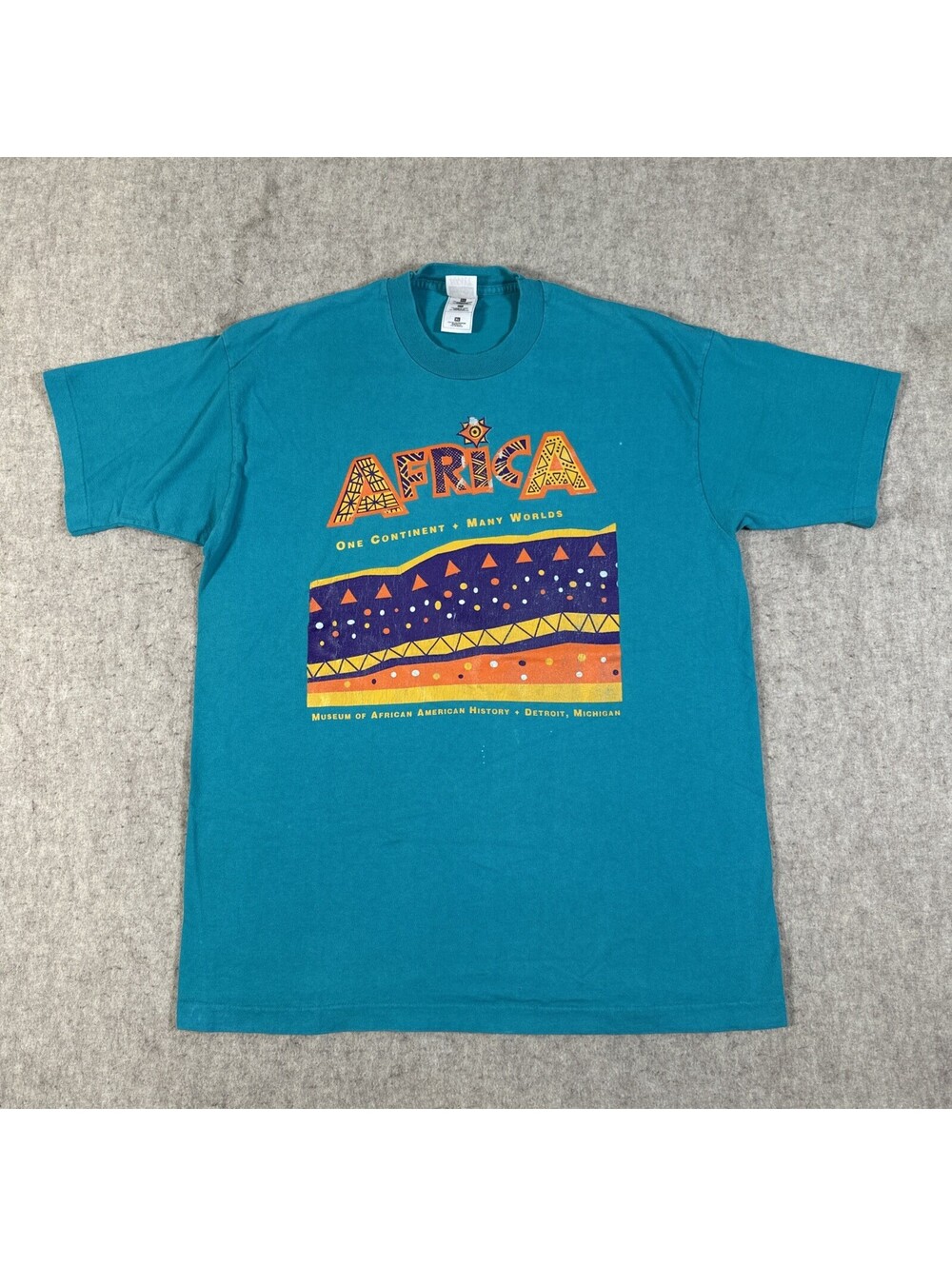 VTG Museum Of African American History T-shirt XL? Blue USA Made